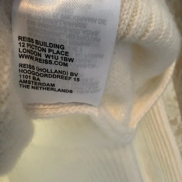 Reiss Ivory cashmere and wool turtleneck sweater - Picture 13 of 13
